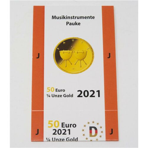 Goldeuroschuber f&uuml;r 50 Euro 2021 - Musikinstrumente - Pauke - J