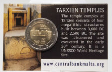 Malta 2 Euro 2021 - Tempel Tarxien BU in Coincard (MZZ MdP)