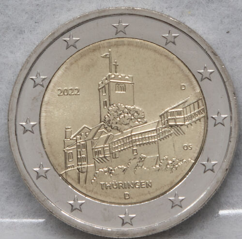 Deutschland 2 Euro 2022 - Thüringen -Wartburg - D*