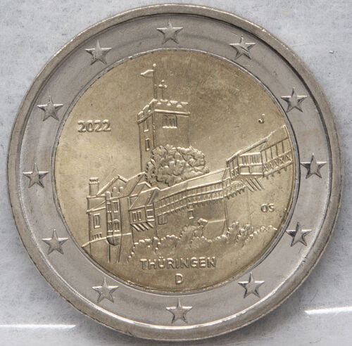 Deutschland 2 Euro 2022 - Thüringen -Wartburg - J*