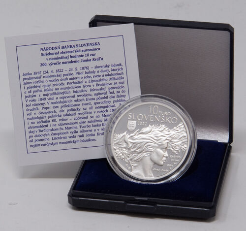 Slowakei 10 Euro 2022 - Janko Kral PP