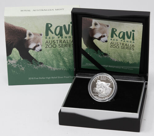Australien 5 Dollar 2018 - Australia Zoo Series - Ravi Red Panda- High Relief*