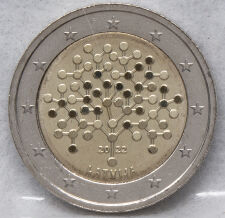 Lettland 2 Euro 2022 - 100 Jahre Nationalbank Lettland  unc.