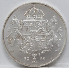 Schweden 50 Kronen 1976 - Krönung Carl und Silvia*