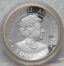 Australien 2 Dollar 2022 - Kookaburra - 2 oz High Relief vergoldet*