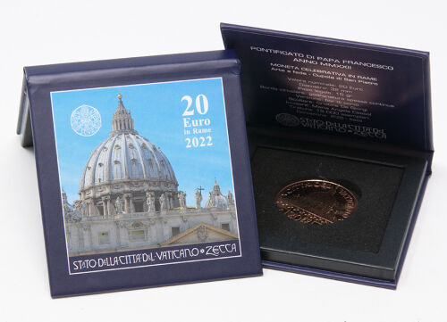 Vatikan 20 Euro 2022 Kunst und Glauben - Petersdom - Kupfer - unc.*