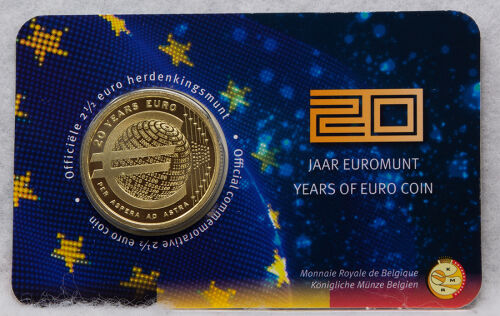 Belgien 2,5 Euro 2022 (NL) - 20 Jahre Euro  in Coincard