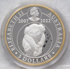 Australien 3 Dollar 2022 - 15 Jahre Koala - 3 Unzen PP*