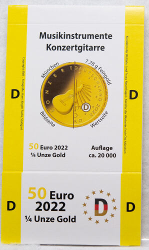 Goldeuroschuber für 50 Euro 2022 - Musikinstrumente - Konzertgitarre - D