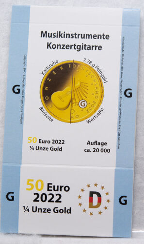 Goldeuroschuber für 50 Euro 2022 - Musikinstrumente - Konzertgitarre - G