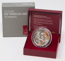 Österreich 10 Euro 2022 - Mit der Sprache der Blumen #3 - Ringelblume - PP