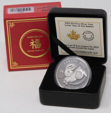 Kanada 15 Dollar 2023 - Lunar - Jahr des Hasen -rund*