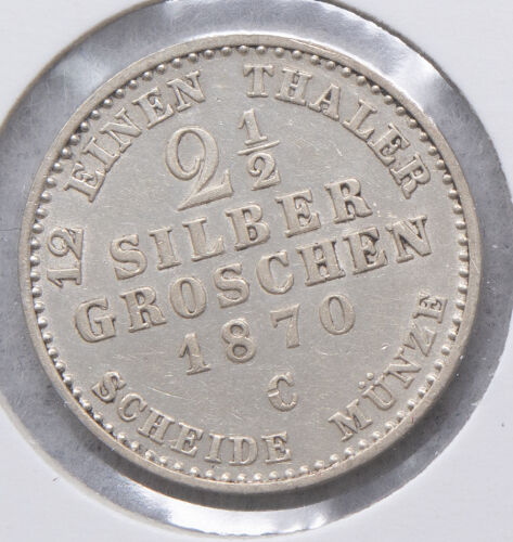 2 1/2 Silbergroschen 1870 - Wilhelm I. - Preussen *