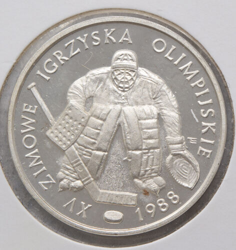 Polen 500 Zloty 1987 - Olympische Spiele Eishockey*