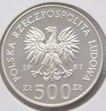 Polen 500 Zloty 1987 - Olympische Spiele Eishockey*