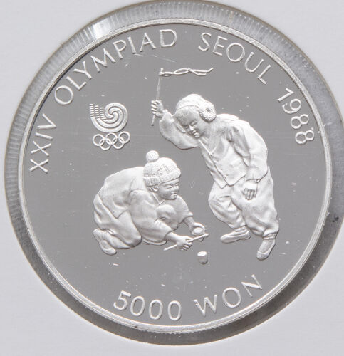Südkorea 5.000 Won 1988 - Olympische Spiele - Kreisel*