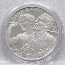 Tschechien 200 CZK 2022 - Dana und Emil Zatopek - PP