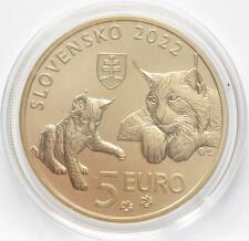 Slowakei 5 Euro 2022 - Eurasischer Luchs