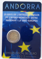 Andorra 2 Euro 2022 - 10 Jahre EU...