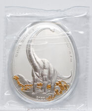 Samoa 2 Dolar 2022 - Dinosaur - Mamenchisaurus - Silber PP