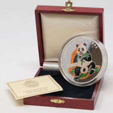 Korea 2.500 Won 1995 - Fauna of Asia - Panda* 5 oz Silber