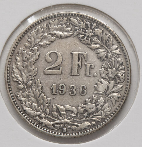 Schweiz 2 Franken 1936*