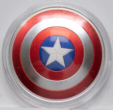 Fiji 1 Dollar 2019 - Marvel - Captain America- Shield*