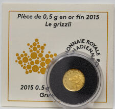 Kanada 25 Cent 2015  Grizzly 0,5 g. Gold