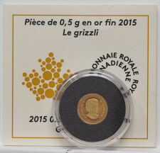 Kanada 25 Cent 2015  Grizzly 0,5 g. Gold