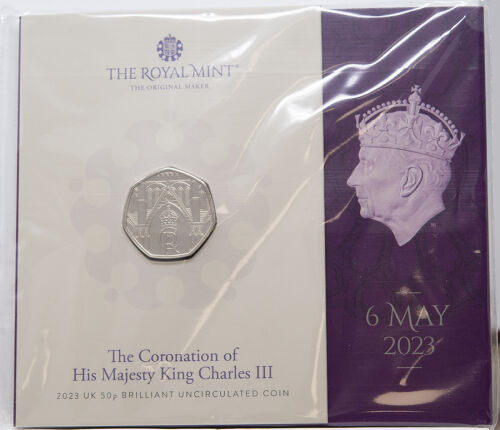Großbritannien 50 Pence 2023 - Coronation King Charles III.