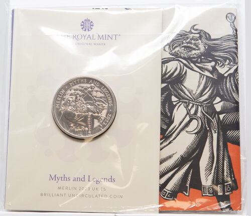 Großbritannien 5 Pfund 2023 - Myths & Legends - Merlin - BU