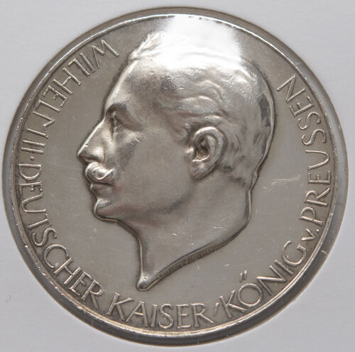 Medaille Silber 1914 - Wilhelm II.  Kaiser - König von Preussen - Thronrede*