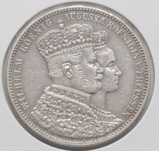 Preussen Krönungs Thaler 1861 - Wilhelm I.und Augusta*