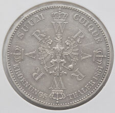 Preussen Krönungs Thaler 1861 - Wilhelm I.und Augusta*