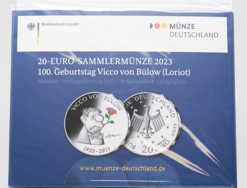 Deutschland 20 Euro 2023 - Loriot - Vicco v Bülow - PP