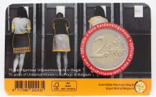 Belgien 2 Euro 2023 - Frauenwahlrecht - in franz. Coincard