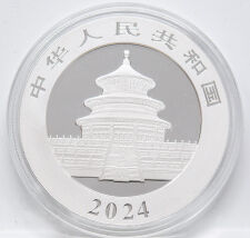 China 10 yuan 2024 - Panda - coloriert.