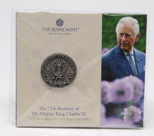 Großbritannien 5 Pfund 2023 - 75. Geburtstag King Charles III. BU