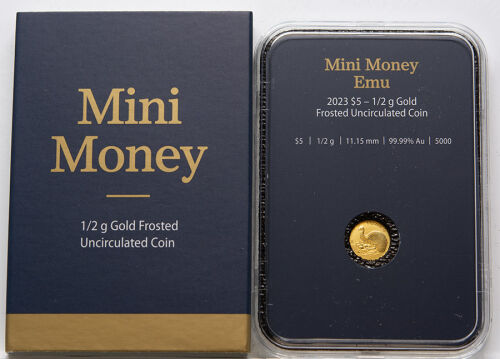 Australien 2 Dollar 2023 - Mini Money - Emu - 0,5 g Gold
