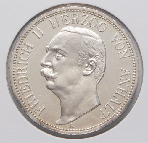 Deutsches Reich 3 Mark 1909 - Friedrich II. - Herzog von Anhalt*