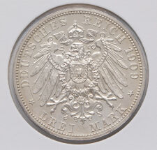 Deutsches Reich 3 Mark 1909 - Friedrich II. - Herzog von...