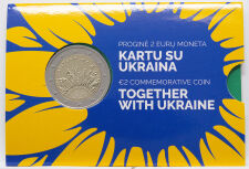 Litauen 2 Euro 2023 - Gemeinsam mit der Ukraine - BU...