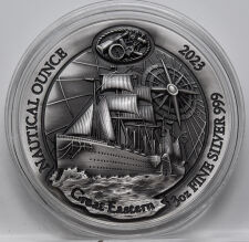 Ruanda 2023 1000 RW Francs - Nautische Unze - Great Eastern - 3 oz. - antique finish