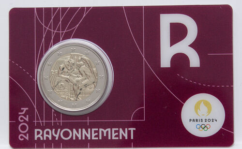 Frankreich 2 Euro 2024 - Olympische Spiele Paris 2024 BU - violett