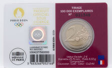 Frankreich 2 Euro 2024 - Olympische Spiele Paris 2024 BU - violett
