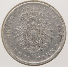 Deutsches Reich 5 Mark 1876 - Albert - Sachsen*