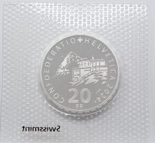 Schweiz 20 Franken 2024 - Luftseilbahn Schilthorn - unz.