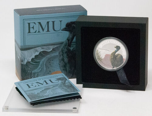 Australien 1 Dollar 2025 - Emu 1 oz. - coloriert