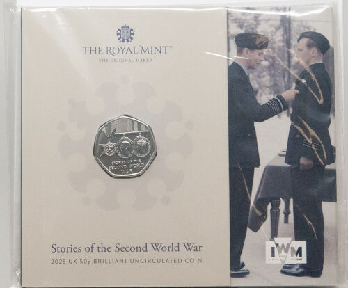 Großbritannien 50 Pence 2025 - Stories of WWII