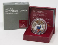Österreich 10 Euro 2025 - Aufdirndln #1 - Leinen - PP